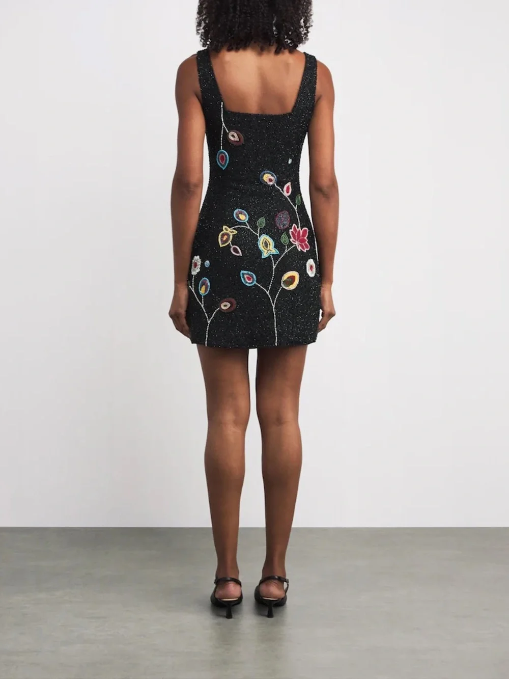 NWT Staud Le Sable Floral-Beaded Minidress $995 S - Picture 3 of 10